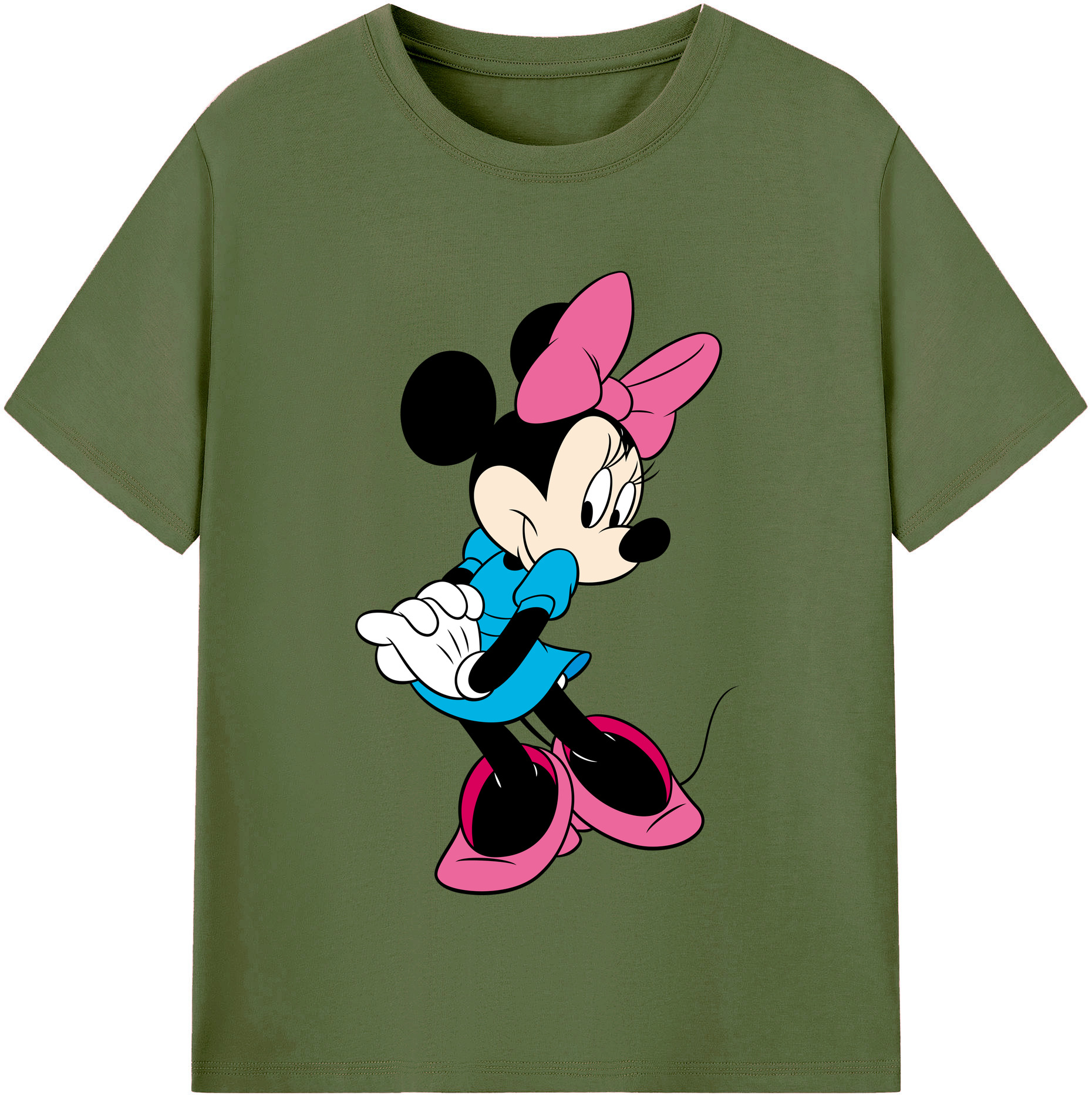 （画像用） ミッキーマウス Mickey Mouse 綿100％半袖Tシャツ（フロントプリント）